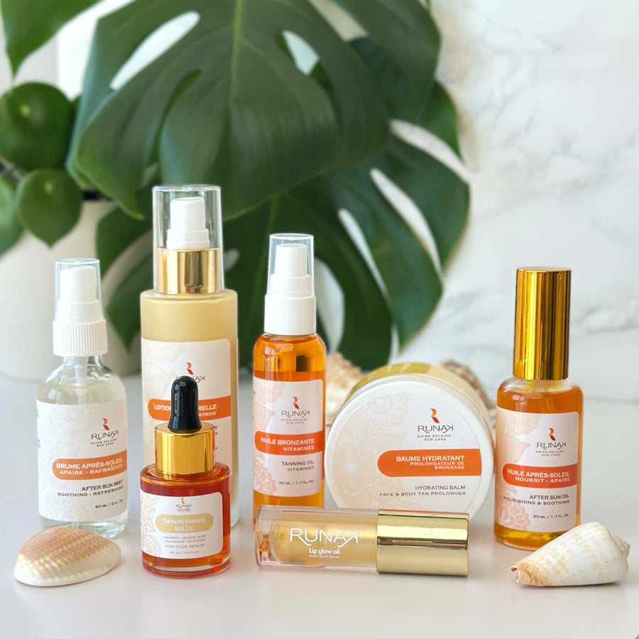rituel beauté d'été soleil runak