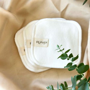 Lingettes en coton réutilisables – Soin visage éco-responsable